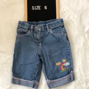 Pixi denim bermuda shorts size 6